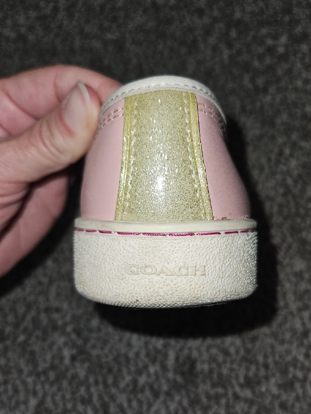 Coach Pink Slip-On Sneakers with Cherry & Sundae Motif - Picture 6 of 11